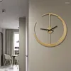 Zegary ścienne nordycka metalowa sztuka sztuka wielka estetyczna ciche automatyczne naklejki oryginalne dekoracje saat do projektowania domu