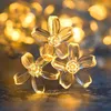 Strings Cherry Blossom Flower Garland LED String Fairy Lights Crystal Flowers Yard Decorative Lamp Wedding Decoration 2M/3M