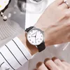 Armbanduhren Mode Paar Uhren Casual Runde Zifferblatt Quarz Lederband Handgelenk Für Männer Koreanische Version Damen Uhr Reloj Hombre