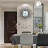 Wanduhren Wohnzimmer Uhr Stille Metall Chic Quarzuhr Luxus Ästhetische Kunst Design Relogio Parede Wohnkultur