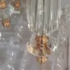 Mariages Décor Cristal vases table centre de table supports de fleurs vase de mariage or acrylique centres de table pour la décoration de mariage make516
