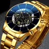 Men's Watch 2021 Fashion European and American Quartz Classic Black Watch Steel Steel Steel Belt Automatic C338E