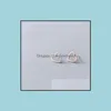 Stud Stud Sterling Sier Rose Gold Color Forever Love Hollow Heart Earrings For Women Luxury Fine Brand Kvinnliga smycken 2021 Drop Deliv Dhoia