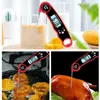 Keuken roestvrijstalen thermometer koelkast magneten hangbare flesopener digitale kookvoedsel sonde led elektronische huishoudelijke temperatuur