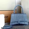 Akşam Çantaları Saatli Çantalar Rhinestones ile Tote Ladys Rhinestone Diamante Partisi Balo Balo Çıkarma Çantalar Bitir Tote Luxuriou8683637