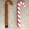 Juldekorationer Uppblåsbara käppar Lollipop Balloon Merry Decoration for Home Xmas Ornaments Outdoor Decors Navidad Gifts Noel