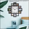 Wall Clocks Po Frame Wall Clock New Diy Modern Desigh Art Picture Living Room Home Decor Horlogeabux1 Drop Delivery 2022 Garden Clock Dhflx