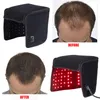 Dispositivos de tratamento facial boné de terapia de luz vermelha infravermelha 215 lâmpada capacete de crescimento de cabelo anti-queda de tratamento tratamento de folículo de cabelo cuidado de cabelo capa de cabeça 221104