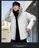 Męskie dół kurtki bawełniane w stylu koreański modny zimny jesienna thcik ciepłe parkas zimowe warstwa zniszczona wiatroodporne topy ubrania