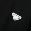 Мужские куртки популярные мужские дизайнерские металлические треугольные куртки осенняя куртка повседневная застежка -молния женская стенд с воротником Черная уличная одежда с длинным рукавом роскошное пальто eocz