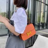 2023 Purses Clearance Outlet Online Sale Classic magnetic button small square bag Shoulder Messenger portable synthetic leather sling single shoulder that can be