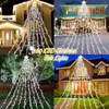 Cordes LED Étoile Guirlande Lumineuse Arbre De Noël 8 Modes Fée Guirlande Lampe Pour Navidad Maison Chambre Décoration De Noël Intérieur Extérieur