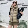 Designer Womens Vests Jackets Fashion Hooded Vest Slim Top Zipper Outwear Windbreaker Pocket Outsize Lady Windproof Warm Coats