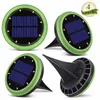 Lampes solaires à LED pour pavage souterrain, lampes enterrées, capteur de mouvement pour pelouse de jardin, extérieur, paquet de 4