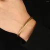 Link Armbänder Gold/Schwarz/Silber Farbe Fuchsschwanz Armband Männer Frauen Trendy Metall Hand Kette Charme Hip Hop Schmuck zubehör Mode