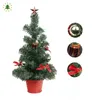 Décorations de noël 20/30/40cm fenêtre de bureau Mini sapin de noël scène de plante en pot prix spécial