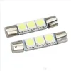 Bulbos de carro 100pcs inundação festoon cã T6 3 28mm 31mm SMD 5050 LED 3SMD BB Vanidade do carro Luzes de espelho solar visor fusível Branco 12V DHZXG