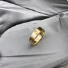 2022 tendenza moda anello amore in acciaio al titanio 5 mm e regalo di nozze in oro rosa 4 mm