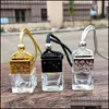 Óleos essenciais Difusores Cube Cubo Hollow Car por garrafa Ornamento pendurado Ornamento pendurado de ar para óleos essenciais Fragrância difusor em dhcgf