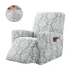 Stol täcker Jacquard Fleece Recliner Cover Living Room Elastic All Inclusiv Sticked Plain Lazy Relax