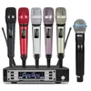 Microfones Somlimi EW135G4 UHF L￥ngdistans Dual Channel Dual Handheld Wireless Microphone System Stage Performance Dynamic 221104