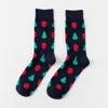 Men's Socks Men Cartoon Cherry Lemon Apple Banana Fruits Funny Happy Personality Skate Harajuku Casual Hip Hop Street Cotton