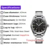 Wristwatches 10ATM WR NH35 Men's Automatic Watch Black Dial Sport Mechanical Wristwatch Rail Master Homage Green Luminous PHY238o