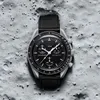 Relógios Designer masculino Lua Caixa de relógio Air King Biocerâmico Moonswatch Motivo Biocerâmico Planet Luxo Montre Edição Limitada Redes de pulso para homens