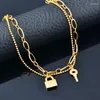 Anklets KIOOZOL 2023 Stainless Steel Cute Tiny Solid Butterfly Pendant Hollow Gold Color Anklet For Women Summer Beach 020 KO2