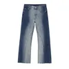 Jeans pour hommes Hommes dégradé lavé Vintage lâche décontracté botte coupe Denim pantalon jean homme Style coréen Streetwear Hip Hop jean pantalon mâle T221102