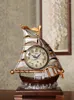 Horloges de table HORLOGE DE LUXE CRÉATIVE ART EUROPÉEN SILENCIEUX SALON VINTAGE DESKTOP DESK OFFICE RELOJ MESA HOME DECOR A60ZZ