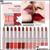 Lipgloss Teayason Lipgloss 2-in-1-Doppelkopf, langlebig, matt, Bohnenpaste, Farbe, Lipgloss, flüssiger Lippenstift, Tönung, Make-up, Lippenliner, Hallo Dhdnx