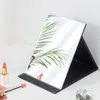 Desktop Mirror Small Size Pu Cover Makeup Mirrors Easy Boutique Shop Läder Folding Mirror DOM-C22-82