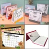 Kalender Custom Logo Desk Wall Kalender bieden ontwerp Draft Customization European and American International Holiday Notes Memo Pa Dhnm1