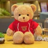 Schattige teddybeer pluche speelgoed strikte trui beer kinderen verjaardagscadeau