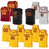 Maillots de basket-ball Maillots de basket-ball Basket-ball personnalisé USC Trojans Maillots 21 Onyeka Okongwu 15 Mobley 5 Vucevic 10 Adlesh 31 Rakocevic 3 Weaver 2 Jonah