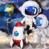 Party Decoration 3D ROCKET BALLOONS ASTRONAUT FOIR BALLOON ESTER SPACEHIP ET BALLON POUR BALDES BALONS KIDES BALDS BALONS 1104