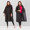 جاكيتات الصيد VIP-Adult مقاومة للماء رداء 3/4 جاكيت الشاطئ في الهواء الطلق Cloak Fleece بطانة المعطف معطف المعطف