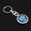 High-grade double-sided H buckle metal car key ring Suitable for Jaguar badge keychain accessories men and women fashion pendant