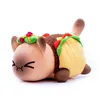 Cute Cat Soft Pillow Plush Doll Toys Christmas Skull Burger French Fries Cats Doll 100% Cotton Animals For Child Holiday Gifts