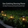 33/51/72/96 LED Solar Flame Lamp Outdoor Torch Lights Waterproof Landscape Lawn Dancing Flicker For Garden Decor