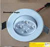 AC 265V 110V 220V非調和12W LEDダウンライト埋め込み天井ランプ純粋な温かい白いLEDフィクスチャダウンライトCEROHS DHL