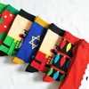 Chaussettes pour hommes Mens Cartoon Peigné Coton Couleur Funny Crew Santa Claus Christmas Gift Skateboard Hip-hop Sock