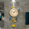 Relógios de parede criativos modernos relógios simples relógios nórdicos luxo de luxo personalizado moda doméstica silenciosa