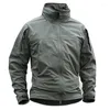 Outdoor Jackets Winter Autumn Fleece Lining Softshell Tactical Jacket Spring Hooded Man No Windproof And Waterproof