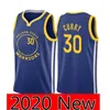 Stephen 30 Curry Trikot Blau 33 Wiseman Curry City Blau Weiß Grün S-XXL