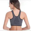 Roupa de ioga Top de sutiã esportivo sexy para mulheres com zíper tops tops de fitness cutness vestes de vestuário