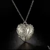 Collane con ciondolo Collane con ciondolo Pendenti Gioielli Glow In The Dark Collana Hollow Heart Luminoso Per Moglie Fidanzata Figlia Mo Ot8X9