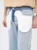 Männer Jeans IEFB Männer Tragen Neue Koreanische Mode Gerade Zipper Jeans 2022 Sommer Kontrast Farbe Casual Männliche Hosen High Street 9A4141 T221102