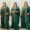 Abbigliamento etnico Chiffon Stiratura pesante Abiti lunghi Burqa Elegante Taglie forti Donne africane Pendolari da sera